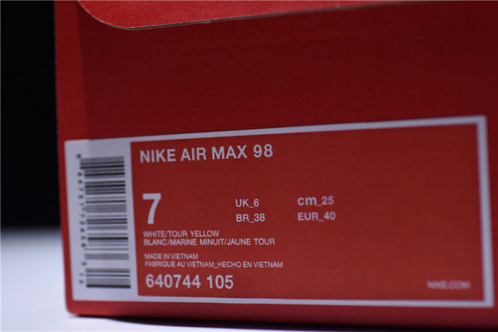 NIKE AIR MAX 98 “TOUR YELLOW” 640744-105