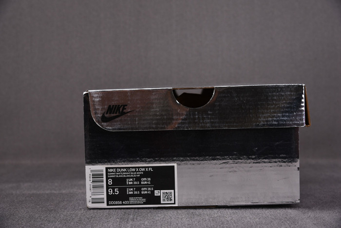 OFW x Nike Dunk Low  White Blue CT0856-403